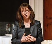 Regierungsrätin Heidi Hanselmann plädierte für ein Nein zur No-Billag-Initiative. (Bilder: Ruben Schönenberger)