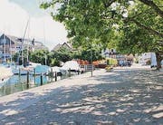 Videokameras überwachen bald den Zollplatz am See. (Bild: Linda Müntener)