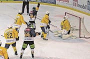 Der SC Rheintal darf über das 7:0 durch Adrian Ströhle in der 49. Minute jubeln. (Bild: Sepp Schmitter)