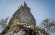 Der Steilhang bei der Ruine Ramschwag wurde nicht nur einem Besucher zum Verhängnis. (Bild: Michel Canonica)
