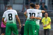 Der Schriftzug "mettler2invest" prangt auf dem Rücken des FCSG-Trikots - noch. (Bild: Tatiana Scolari (EQ Images))