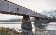 Gutes Bauen Ostschweiz: Letzte Rheinholzbrücke als Verbindung Sevelen - Vaduz. (Bild: Hanspeter Schiess)