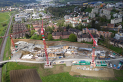 Die Grossbaustelle im Mai 2016. (Bild: www.zebra.ch)