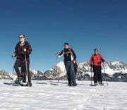 Die Turner genossen das gute Wetter und die Berglandschaft. (Bild: PD)