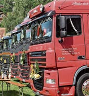 Im Zentrum der Trucker Chilbi standen natürlich Lastwagen, die von den Chauffeuren geschmückt worden waren. (Bilder: Beatrice Bollhalder)