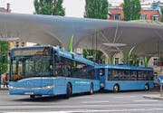 Bietet mehr Passagieren Platz als ein Gelenkautobus oder ein Gelenk-trolleybus: der Buszug. (Bild: Münchner Verkehrsgesellschaft (MVG)/PD)