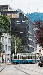 Vontobels neuer Schriftzug ziert bereits die Zentrale in Zürich. (Bild: PD)