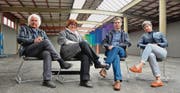 «Einzigartiger Raum»: Der Kunsthalle-Vorstand mit Martin Bischof, Inge Abegglen, Claudius Krucker (Präsident) und Rebecca Duvoeker. Es fehlt auf dem Bild Deborah Keller. (Bild: Max Eichenberger)