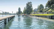 Serie Gutes Bauen in der Ostschweiz. Freibad Rodenbrunnen am Rheinufer. (Bild: Hanspeter Schiess)