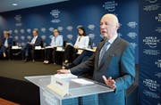 Gründer Klaus Schwab stellte gestern das WEF-Programm vor. (Bild: Laurent Gilliéron/Keystone (Cologny, 16. Januar 2018))