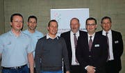 Manuel Britschgi, Marco Zampieri und Adrian Salvisberg lösen Reto Fischer, Simon Beerli und Andreas Breitenmoser im Vorstand ab. (Bild: Kurt Peter)