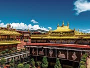 Der 1300 Jahre alte Jokhang-Tempel in Lhasa vor dem Brand. (Bild: Jason Yu/Getty ()