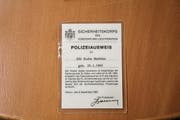 Der Polizeiausweis anlässlich des Papstbesuches 1985. (Bild: Beat Lanzendorfer)