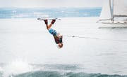 Wakeboard-Spektakel «Roughriders Cup» in Romanshorn: Nachwuchstalent Jamie ist mit 13 Jahren gut unterwegs. (Bild: Andrea Stalder (15.7.2017))