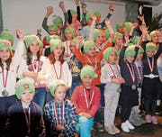 JO Rennen des SBC Gonzen: Strahlende Gesichter nach grossem Einsatz auf der Piste. (Bild: PD)
