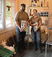 Auch Ruth und Edi Tanner bieten ihre Produkte Markt in Heiden an. (Bild: pab)