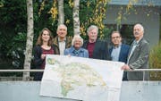 Für den Richtplan: Nina Schläfli, Ulrich Müller, Regula Streckeisen, Robert Meyer, Wolfgang Ackerknecht, Toni Kappeler. (Bild: Andrea Stalder)