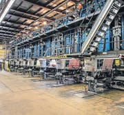 Die Maschinen sind auf mehrere Stockwerke verteilt. (Bild: pd)
