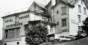 Zu den attraktiven Ausflugsrestaurants im Vorderland gehörte der «Rosenberg» ob Walzenhausen, der im Februar 1998 einem Privathaus zu weichen hatte. (Bild: PE)