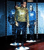 Captain Kirk wird gebeamt. (Bild: pd)