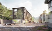 So soll der Bahnhof gemäss geplantem Projekt einmal aussehen. (Bild: Visualisierung: PD)