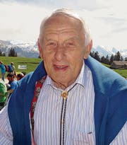 Willi Forrer freut sich auf die Geburtstagsfeier auf Gamplüt. (Bilder: Adi Lippuner)