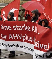 Die Rentenpolitik ist für die Linke ein Kernthema. (Bild: Georgios Kefalas (Basel, 1. Mai 2016))