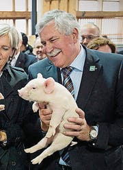 Hansjörg Walter eröffnete als Nationalratspräsident die Olma. (Bild: Urs Bucher)
