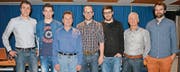 Der neue TCB-Vorstand: Hans Rothenberger, Orlando Schlegel, Hansruedi Scheurer, Markus Hofmänner, Fabian Oeler, Werner Göldi und Lukas Bachmann (von links). (Bild: pd)