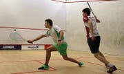 Luca Wilhelmi (links) unterlag Robin Gadola erneut, dieses Mal klar mit 0:3. (Bild: Robert Kucera)