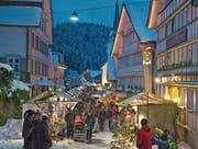 Der Weihnachtsmarkt in Schwellbrunn ist auf 54 Stände beschränkt. (Bild: PD)
