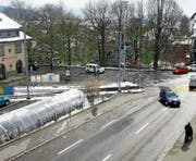 Die Kreuzung beim Bahnhof ist vielbefahren. (Bild: PD)