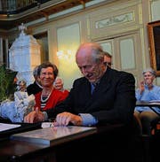 Die angeblich aufgelöste Bürgergemeinde Frauenfeld verlieh ihrem Archivar Angelus Hux im Januar 2013 die Ehrenmitgliedschaft. (Archivbild: Nana do Carmo)