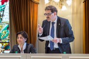 Finanzdirektor Jakob Stark ist mit dem Ergebnis der Staatsrechnung zufrieden. (Bild: Andrea Stalder)