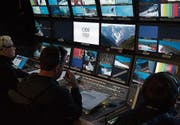 Trotz zwei Medaillen für die Schweizer Skifahrerinnen arbeiten die Fernsehproduzenten konzentriert und neutral. (Bild: PD)