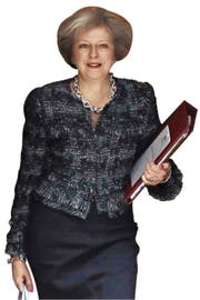 British Prime Minister Theresa May leaves 10 Downing Street in London, to attend Prime Minister's Questions at the Houses of Parliament, Wednesday, Oct. 19, 2016. (AP Photo/Matt Dunham) (Bild: Matt Dunham (AP))