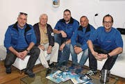 Mitglieder des Tauchclubs am Tag der offenen Tür im Vereinslokal. (Bild: Peter Spirig)