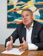Investor Alexander Studhalter beim Interview am vergangenen Freitag in Luzern. (Bild: Philipp Schmidli)