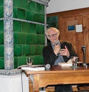 Adolf Muschg hielt eine Lesung im Schloss Werdenberg zur Einstimmung ins Jahresprogramm. (Bild: Esther Wyss)