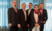 Der Vorstand des Pfarrvereins Thurgau: Christian Herbst, Richard Ladner, Lars Heynen, Sarah Glättli und Martin Epting. (Bild: PD)