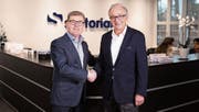 Stefan Müller-Furrer (links) und Heinz Schmidhauser leiten gemeinsam die beiden Standorte der Sartorial AG in Wil und St. Gallen. (Bild: PD)