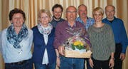 Der Vorstand des Samariter-Vereins Gams (von links): Susi Dürr (Postendienst-Verantwortliche), Hilde Hirtl (Aktuarin), Jonas Fischer (Samariterlehrer), Manfred Moser (Präsident), Jakob Dürr (Materialwart), Martina Dürr (neu Beisitzerin), Werner Hardegger (Kassier). (Bild: pd)