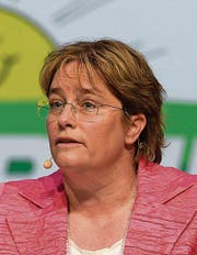 Magdalena Martullo-Blocher an der DV gestern in Klosters. (Bild: Gian Ehrenzeller/Keystone)
