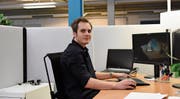 Bei der Clavis IT ist Marco Endres im Bereich «web solutions» tätig. (Bild: Jesko Calderara)
