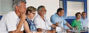 Podiumsteilnehmer: Thomas Böhni, Edith Graf-Litscher, Gesprächsleiter Jost Rüegg, Christian Neuweiler, Brigitte Häberli, Kaspar Schläpfer. (Bild: Fritz Bichsel)