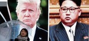 Die Fehde zwischen US-Präsident Donald Trump und Nordkoreas Machthaber Kim Jong Un beschäftigt die ganze Welt. (Bild: Koji Sasahara/AP (9. März 2018))