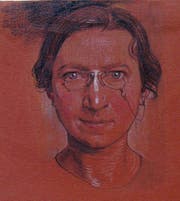 Hedwig Scherrer, Selbstbildnis um 1915.