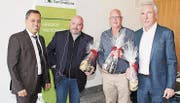 Sie freuen sich über leistungsbereite Jugendliche: Dennis Reichardt, Marco Otero, Markus Frei und Dölf Früh. (Bild: Christof Lampart)