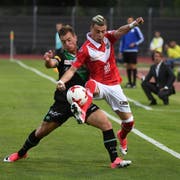 Ezgjan Alioski, vergangene Saison Luganos gefährlichster Angreifer, wird den St.Gallern am Samstag keine Probleme mehr bereiten. (Bild: PABLO GIANINAZZI (KEYSTONE/TI-PRESS))