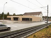 Die unfertige Migros-Filiale bei der alten Weberei. (Bild: Samuel Koch)